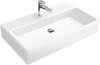 V&B Waschtisch Memento 80cm m.Ü. mittleres HL durchgest. 5133 8L 01 weiß