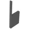 SD Wandmodul Duschplatz halbhoch 1200x1400x175