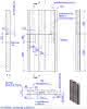 SD Wandmodul DP raumhoch m. Install-scha 2500x1200x175