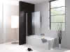Hüppe DA 501 Design pure BW Abt. SFT 100 li H:1500 silber matt klar
