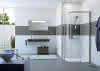 HP DA Classics 2 EasyEntry 1/4 Kreis GT 100/100 H:2000 R:550 silber matt klar