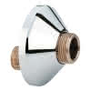 GROHE S-Anschluss 12075 Verstellb. 7,5mm mit Schalldämpfer 1/2"x3/4" chrom