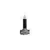HA Oberteil HANSA 0225 G1/2 DN15 Schwarz