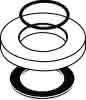 HG Rosette Axor Citterio WT/Bidet chrom 