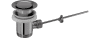 Excentergarnitur 11/4" verchromt mit Excenterstopfen Standard 100108
