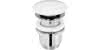sanibel-Design-Ablaufventil Druckverschl rund gewölbt DN 32 (11/4") x 63 mm weiß