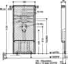 Meroblock-Universal-Waschtisch-Mono Typ 1100 für Einlochbatterie, WT/3-18-59