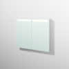 sanibel 5001 Spiegelschrank A16 SD51378 900x746x149mm Weiß-Glanz