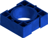 SBK Distanzstück blau 20mm lang Nr. 6013065