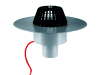 Dachablauf 62 H PVC, beheizt, DN 125