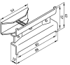 Zehnder Halter BHK, Sonder-Lackierung 775019