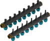 SBK Universalverteiler 5000 1 1/4" KST 08-fach Abgang 25mm