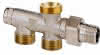 Heimeier Einrohrverteiler 50/50 mit Absperrung DN 15 (1/2"), Nr. 3803-02.000