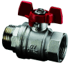 Oventrop MS-Kugelhahn, 3/4"I/A m.Flügelgriff, 107 63 06