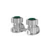 Simplex Zweirohr-Hahnblock E2/50  3/4"AG Eck vernickelt, Nr.F10016