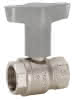 comfort-Heizungskugelhahn DN 40 (11/2") IG mit Iso-T-Griff Messing vernickelt