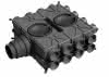 Wolf Luftverteiler DN125-180 24 Stutzen DN75 mit 12 Verschlusskappen,2577597