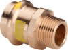 Viega Übergangsstück mit SC Profipress G 2611 für Gas in 15mm x R3/4AG Rotguss