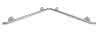 HEWI Dusch-Wannenhdl.,W1:762mm,W2:762mm, d:33mm, Kst., chromoptisch beschichtet