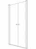 sanibel 1001-Pendeltür A18 Nische 2-tlg NP2W 900x2000mm silber/ESG