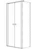 sanibel 1001-Pendeltür A18 für Trennwand 2-tlg TP2W 1000x1850mm silber/ESG
