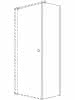 sanibel 1001-Trennwand A18 W 750x1850mm silber/ESG