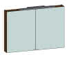 Spiegelschrank m. LED Leuchte 1000 mm aktiv4YOU,Korp.:Stone grey