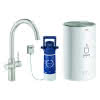 GROHE Armatur und Boiler GROHE Red Duo 30083_1 M-Size C-Auslauf supersteel