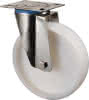 Lenkrolle D.100mm Trgf.130kg Ku.Platte