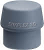 Schonhammerkopf SIMPLEX Kopf-D. 50mm TPE-mid grau
