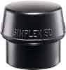 Schonhammerkopf SIMPLEX Kopf-D. 50mm Gum.schwarz