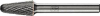 Frässtift KEL D.10mm Kopf-L.20mm Schaft-D.6mm