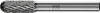 Frässtift WRC D.8mm Kopf-L.20mm Schaft-D.6mm