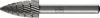 Frässtift SPK D.12mm Kopf-L.25mm Schaft-D.6mm