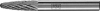 Frässtift RBF D.6mm Kopf-L.18mm Schaft-D.6mm