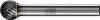 Frässtift KUD D.10mm Kopf-L.9mm Schaft-D.6mm