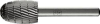 Frässtift TRE D.16mm Kopf-L.25mm Schaft-D.6mm