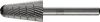 Frässtift KEL D.16mm Kopf-L.30mm Schaft-D.6mm