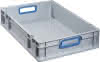 Transportstapelbehälter L600xB400xH120mm grau PP