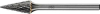 Kleinfrässtift Form G SKM D.6mm Kopf-L.13mm