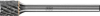 Kleinfrässtift Form ZYAS D.6mm Kopf-L.7mm