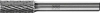 Frässtift ZYAS D.8mm Kopf-L.20mm Schaft-D.6mm