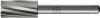 Frässtift ZYAS D.12mm Kopf-L.25mm Schaft-D.6mm