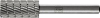 Frässtift ZYAS D.12mm Kopf-L.25mm Schaft-D.6mm