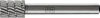 Frässtift ZYAS D.10mm Kopf-L.13mm Schaft-D.6mm
