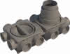Wolf Luftverteiler Mini 12-75 Anschluss ISO Rohr DN 125-180, 2577838