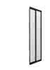 sanibel 1001-Eckdusche 2-teilig Schenkel rechts A19 800x1850mm silber/Aquaperl