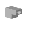DO Anschluss ERSATZTEILE 091701180 36 x 39 x 61 mm Platin gebürstet
