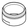 DO Luftsprudlerhülse ERSATZTEILE 092301118 D 24 x 13 mm Platin gebürstet