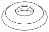 DO Rosette ERSATZTEILE 092735003 D 55 x D 27 x 10 mm Platin